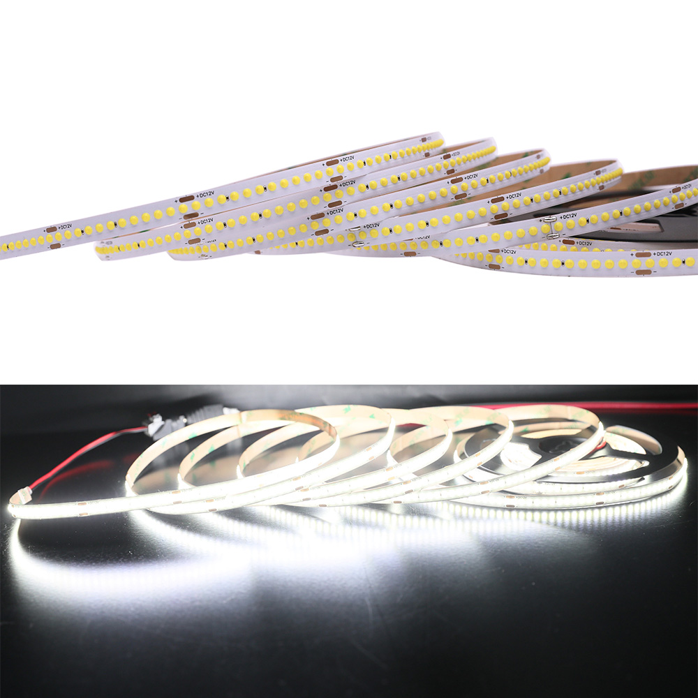 DC12/24V 8mm Wide 90 CRI 16.4Ft 400/800/1200LEDs Optional White Flexible COB LED Strip Light DC12/24V 8mm Wide 90 CRI 16.4Ft 400/800/1200LEDs Optional White Flexible COB LED Strip Light